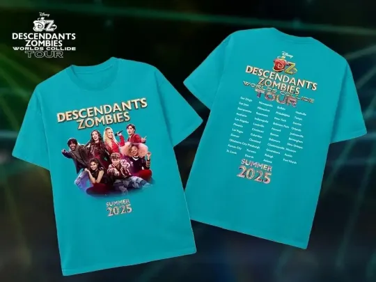 Discover Zombies Worlds Collide Tour Shirt, Summer Music Festival 2025 Trip, The Rise Of Red Tee