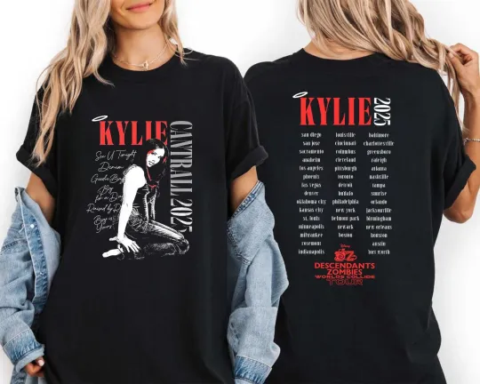 Discover Kylie Cantrall Zombies Worlds Collide Tour Dates T-Shirt