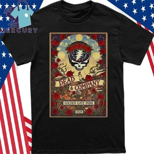 Discover Dead & Company Golden Gate Park 2025 Blanket Art T-Shirt