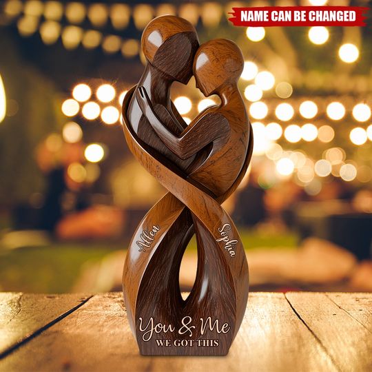 Discover You And Me We Got This - Personalized Couple Custom Shaped Acrylic Plaque