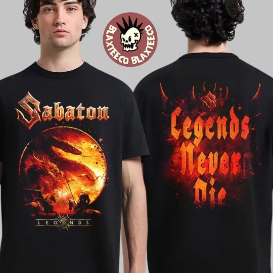 Discover Sabaton Legends GAMESCOM 2025 Legends Never Die T-Shirt