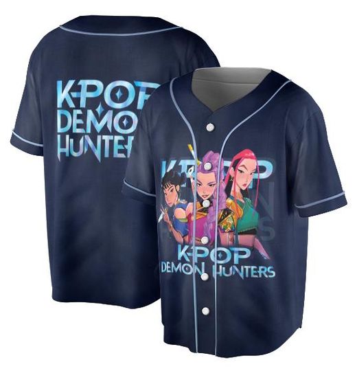 Discover Kpop Demon Hunters Jersey, Huntrix Girl Baseball Jersey