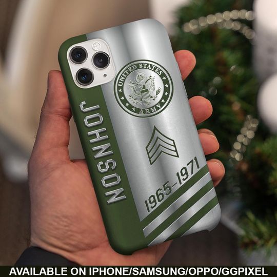 Discover Customized U.S Veteran Proudly Served Phone Case