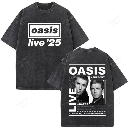 Discover Oasis Live '25 - 'This is It, This Is Happening' Wash Shirt
