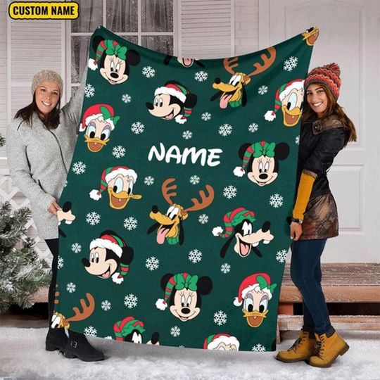 Discover Personalized Mickeyy And Friends Blanket, Mickeyy & friends Disneyyy character blanket, Disneyyy blanket, Birthday Girl Boy gift blanket
