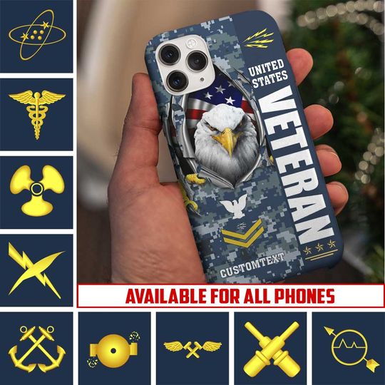Discover Customized Navy Ratings Phone Case