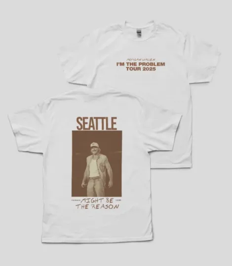 Discover Wallen Western In Seattle, Wa Im The Problem Tour 2025 T-Shirt