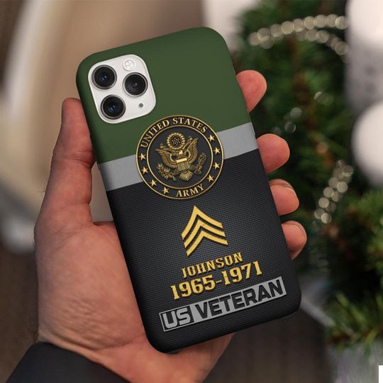 Discover Customized US Veteran Proudly Served Phone Case