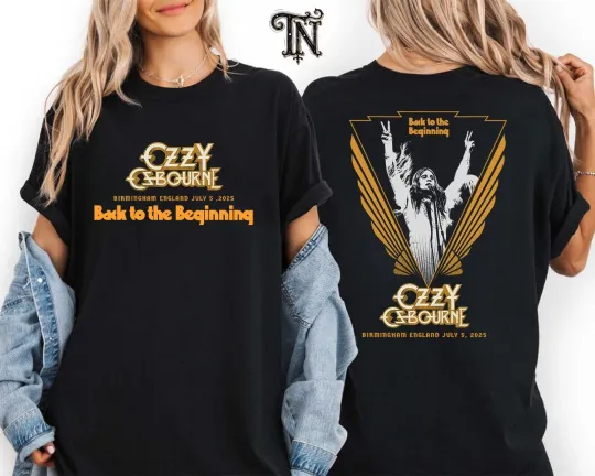 Discover Ozzy Back to The Beginning Birmingham England July 5 2025  T-Shirt