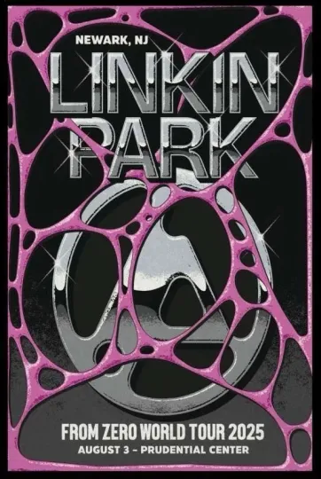 Discover Linkin Park From Zero World Tour 2025 Poster – Newark NJ Show