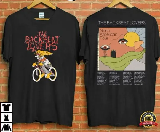 Discover The Backseat Lovers 2022 America Tour T-Shirt 2 Sided