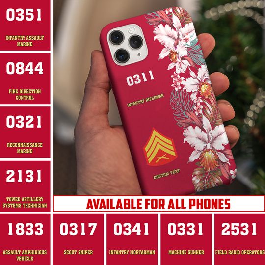 Discover Customized US Marines MOS Phone Case