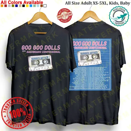 Discover Goo Goo Dolls Summer Anthem Tour 2025 Concert Fan Gifts T-Shirt