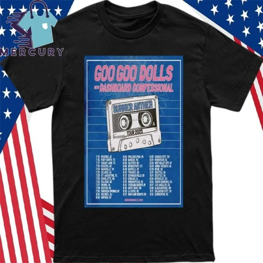 Discover Goo Goo Dolls Summer Anthem 2025 Tour T-Shirt