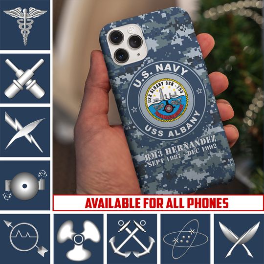 Discover Customized Navy Ships Phone Case