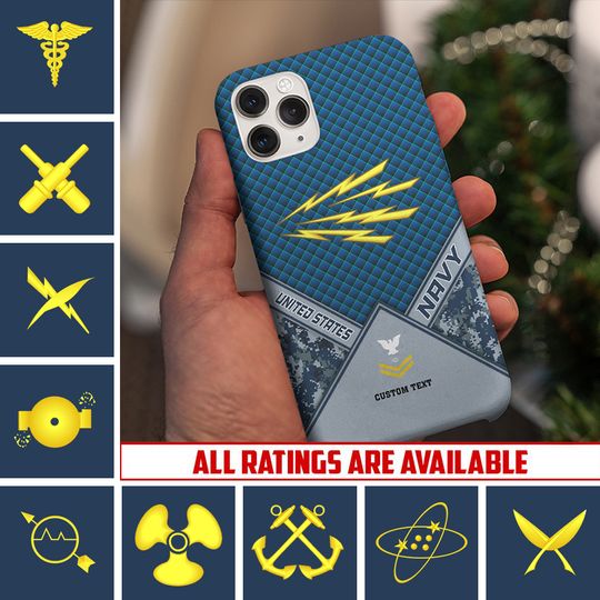 Discover Customized US Navy Ratings Phone Case