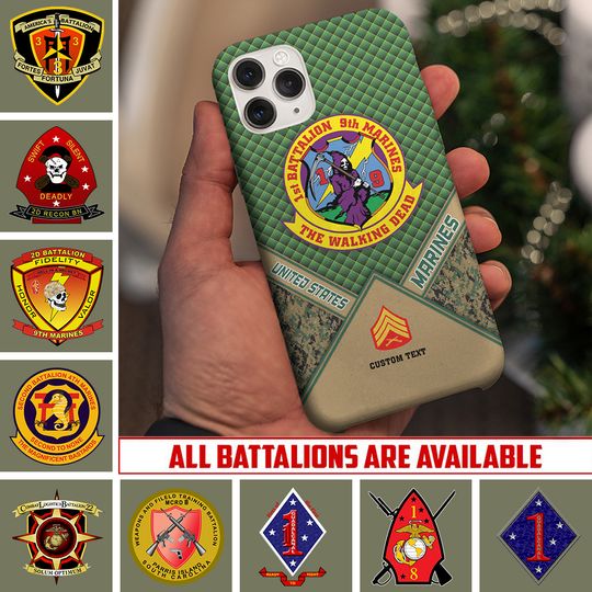 Discover Customized US Marines Battalions Phone Case