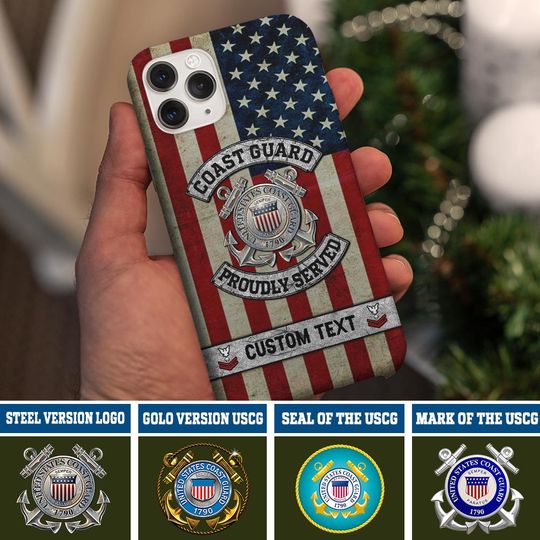 Discover Customized US Coast Guard Proudly Served Phone Case