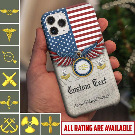 Discover Customized Navy Ratings  Phone Case