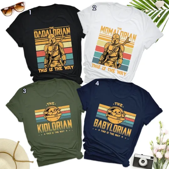 Discover Family Matching Shirt, Dadalorian Momalorian Kidlorian Babylorian T-Shirt
