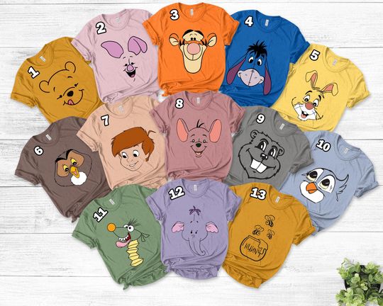 Discover winniee the poohh Family Costume Shirt, Halloween Costumes Shirt, Pooh Halloween Cosplay