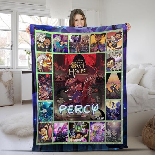 Discover Personalized The Owl House Fleece Blanket | Luz Noceda Blanket