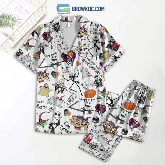 Discover Jackk Skellingtonn The Nightmaree Beforee Christmass Pajamas Set