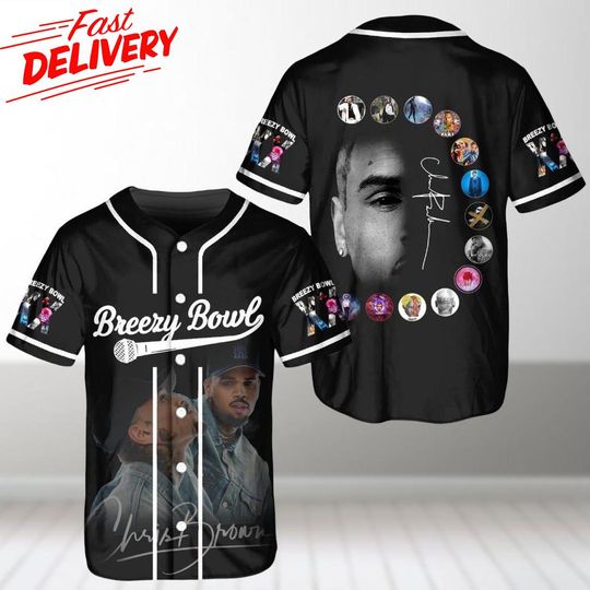Discover Personalized Breezy BOWL XX Fast shipping, Chris brown breezy BOWLXX jersey; breezy bowl custom jersey; Chris brown jersey; unisex jersey