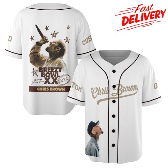 Discover Personalized Breezy BOWL XX Chris brown breezy Baseball Jersey