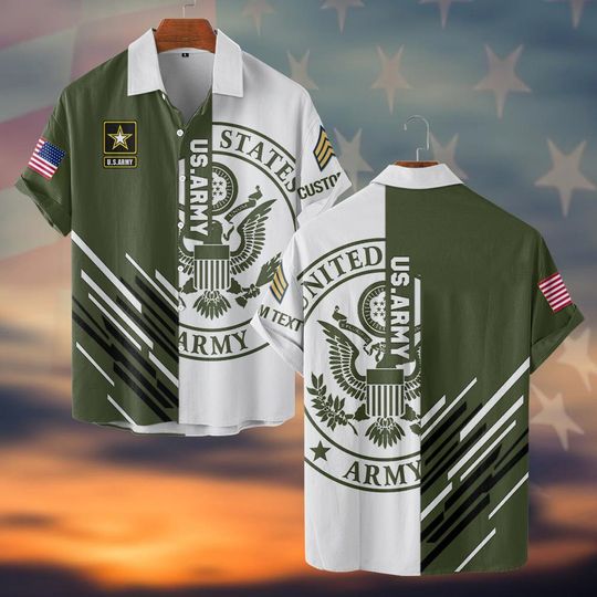 Discover Customized US Army Veteran Shirts Hawaiian Shirt