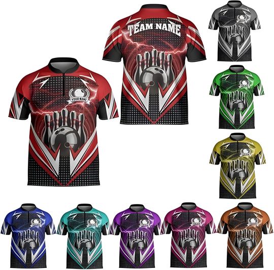 Discover Personalized Bowling Jersey 3D, Bowling Shirts for Team,