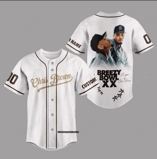 Discover Personalized Chris Brown Breezy Tour 2025 Jersey