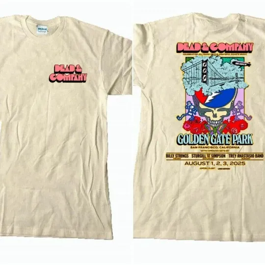 Discover Dead and Company Golden Gate Park San Francisco August 1,2,3 2025 T-shirt
