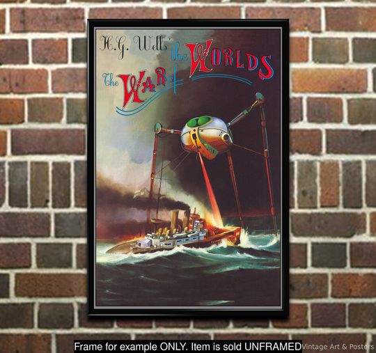 Discover War of the Worlds Movie Poster, Vintage Film Art Print