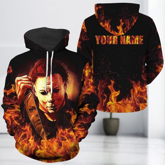 Discover Michael Myers Hoodie, Halloween Movie 3D Shirt, Horror Movie Hoodie, Scary Hoodie, Horror Lover Gift, Halloween Gift For Men