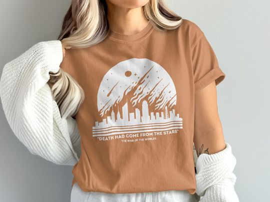 Discover War of the Worlds T-Shirt, Death From Stars Tee, Sci Fi Novel Shirt