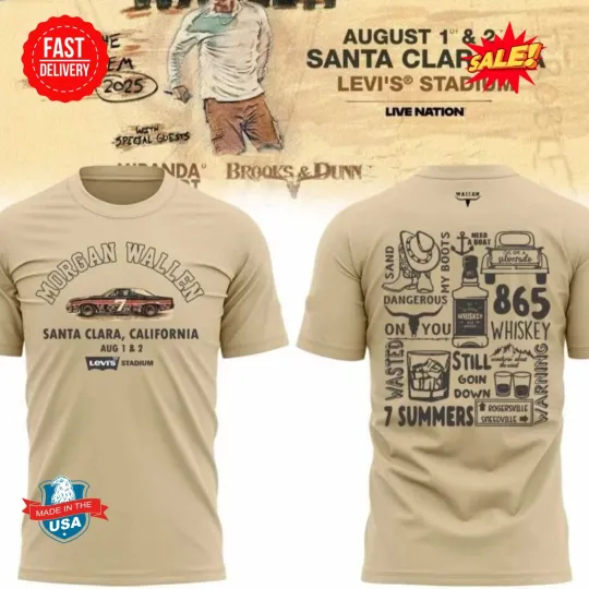 Discover Wallen Western I’m The Problem Tour Aug 1, 2 California 2025 T-Shirt 3D S-5XL