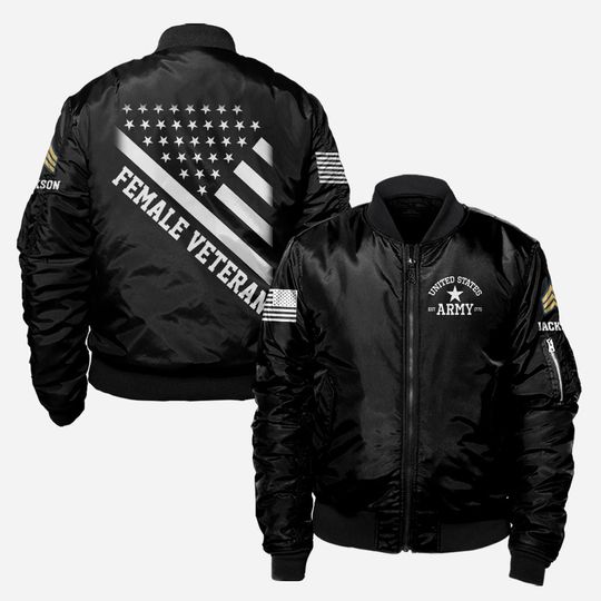 Discover Female Veteran Bomber Jacket