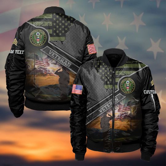 Discover Customized Veteran Bomber Jacket