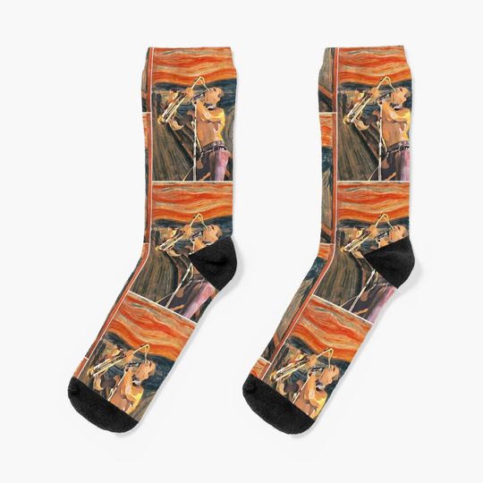 Discover Sax Man Socks