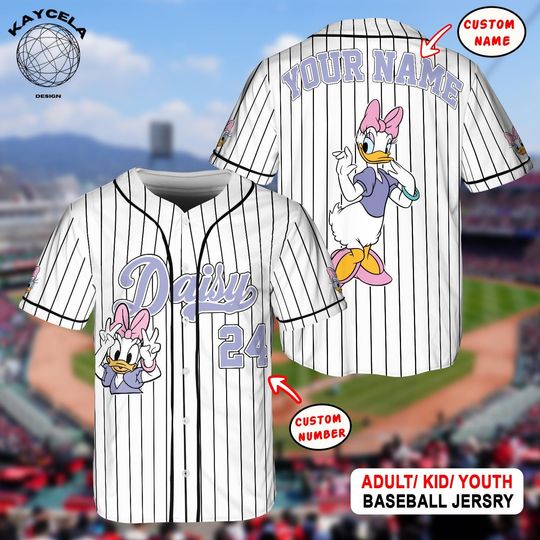 Discover Custom Disneyyy Daisy Duckk Baseball Jersey