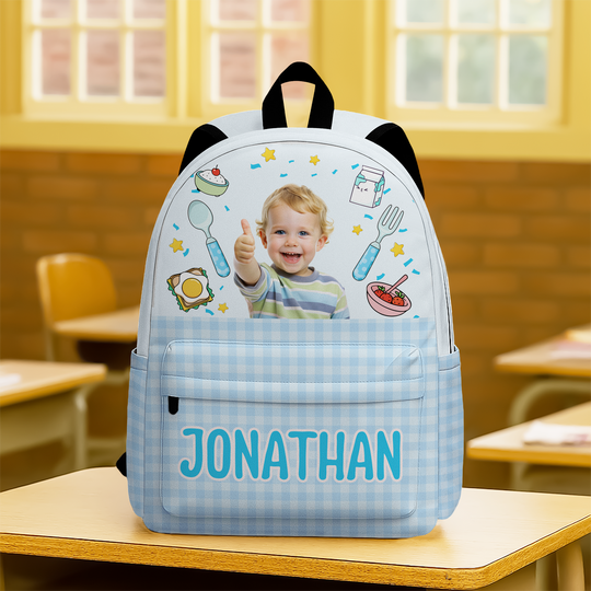 Discover Custom Photo I Packed This With Love Personalized Backpack