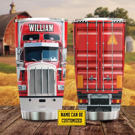 Discover Personalized Trucker Stainless Steel Tumbler, Tumbler Gifts For Truck Drivers