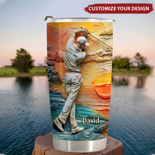 Discover Golf Is My Life - Personalized Golf Tumbler