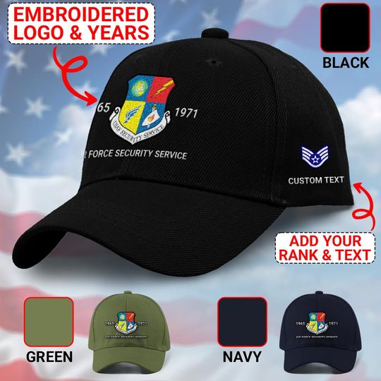 Discover Air Force Security Service Embroidered Baseball Cap
