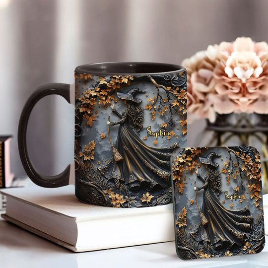 Discover Beautiful Witch - Personalized Witch Accent Mug