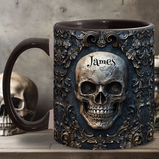 Discover Awsome Skull - Personalized Skull Accent Mug