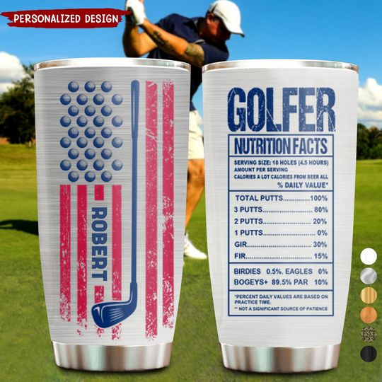 Discover Funny Golf Player-Personalized Tumbler-Gift For Golf Lovers