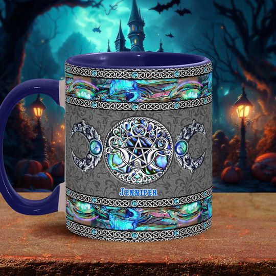 Discover Tripple Moon - Personalized Witch Accent Mug