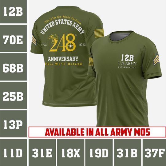 Discover Customized Army MOS 3D Shirts